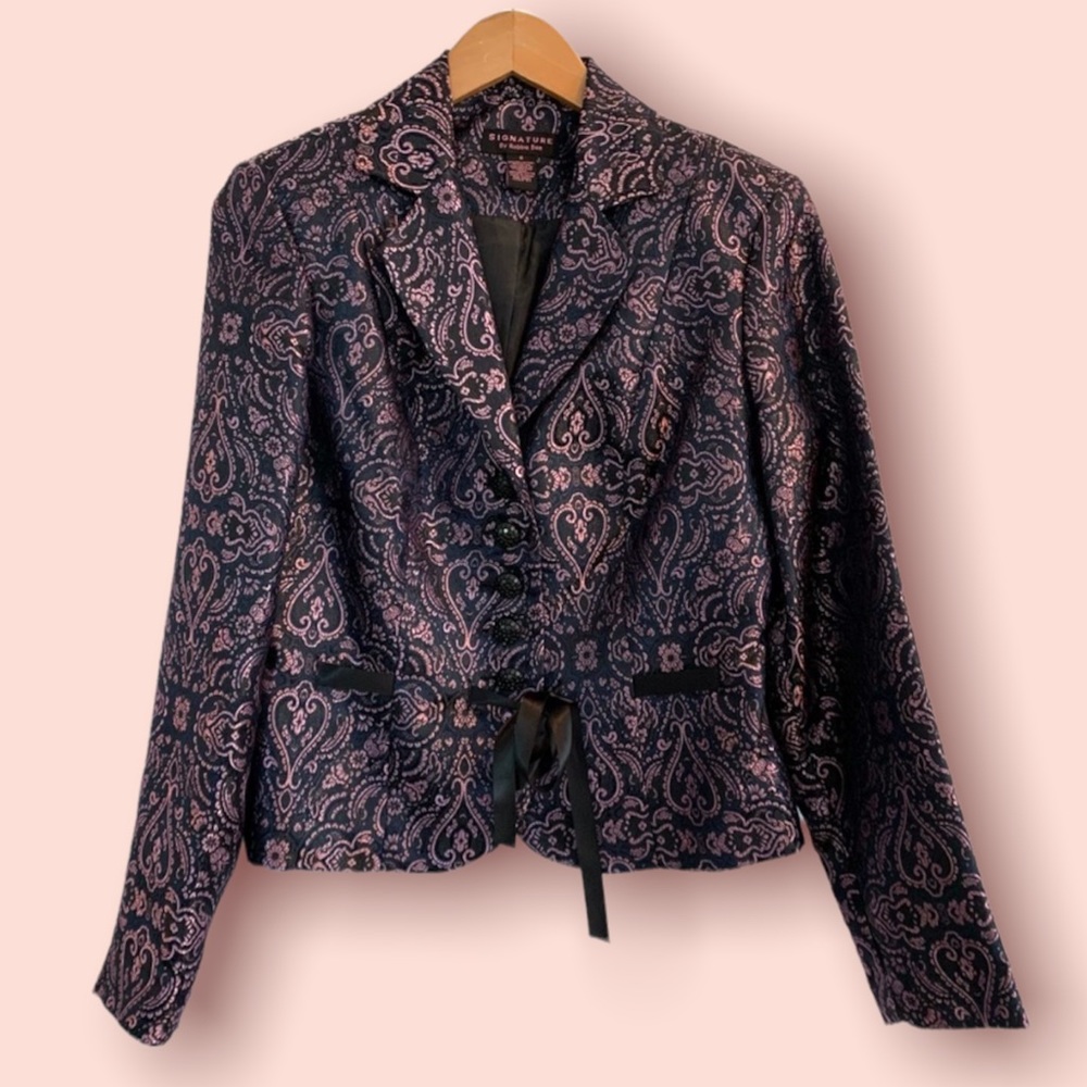 Vintage satin stun blazer
